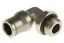 Legris LF3600 Series Elbow Threaded Adaptor, G 1/4 Male to Push In 8 mm, Threaded-to-Tube Connection Style