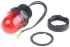 Werma EM 231 Red Steady Beacon, 24 V dc, Panel Mount, LED Bulb, IP65