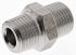 Legris Stainless Steel Pipe Fitting, Straight Hexagon Coupler, Male R 1/8in x Male R 1/8in