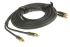 RS PRO Male RCA x 2 to Male RCA x 2 Aux Cable, Black, 3m