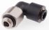 Legris LF3000 Series Elbow Threaded Adaptor, G 1/8 Male to Push In 6 mm, Threaded-to-Tube Connection Style