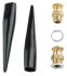 Prysmian KM409 Cable Gland Kit, M20 Max. Cable Dia. 11.5mm, Brass, 8mm Min. Cable Dia., IP66, With Locknut