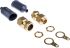Prysmian LSF-CW Cable Gland Kit, M25 Max. Cable Dia. 27.2mm, Steel, 17mm Min. Cable Dia., IP66, With Locknut