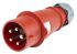 MENNEKES, AM-TOP IP44 Red Cable Mount 5P Industrial Power Plug, Rated At 32A, 400 V