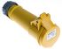 MENNEKES, AM-TOP IP44 Yellow Cable Mount 3P Industrial Power Socket, Rated At 16A, 110.0 V
