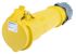 MENNEKES, AM-TOP IP44 Yellow Cable Mount 3P Industrial Power Socket, Rated At 32A, 110 V