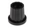 RS PRO 19.4mm Black Potentiometer Knob for 6.35mm Shaft Screw Fix