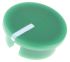 Krytka knoflíku potenciometru barva zelená 19mm, barva ukazatele: Bílá barva ukazatele 6.4mm hřídel RS PRO
