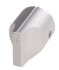 RS PRO Ezüst színű Potenciométer gomb Fehér színű jelzőfénnyel 13mm, 6.4mm tengellyel, forgatógomb Ø: 19mm
