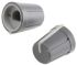 RS PRO 13mm Grey Potentiometer Knob for 6mm Shaft D Shaped