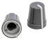 RS PRO 13mm Grey Potentiometer Knob for 6.4mm Shaft D Shaped