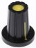 RS PRO 17mm Black Potentiometer Knob for 6.4mm Shaft D Shaped