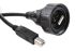 Câble USB Bulgin, USB B vers USB A (montage), 5m, Noir