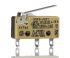 Saia-Burgess Mikroschalter Scharnierhebel-Betätiger Lötanschluss, 10,1 A @ 250 V AC, CO IP 40 1,04 N -40°C - +85°C