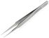 Lindstrom 120 mm, Stainless Steel, Fine' Rounded, ESD Tweezers