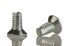 RS PRO Bright Zinc Plated, Clear Passivated Steel Countersunk Head Thread Forming Screw, M3 x 6mm Long