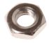 RS PRO, Nickel Plated Brass Hex Nut, DIN 439B, M3