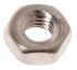 RS PRO, Nickel Plated Brass Hex Nut, DIN 934, M3