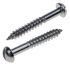 RS PRO Slot Round Stainless Steel Wood Screw, A2 304, 3.5mm Thread, 20mm Length