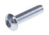 RS PRO Bright Zinc Plated Steel Hex Socket Button Screw, ISO 7380, M3 x 12mm