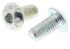 RS PRO Bright Zinc Plated Steel Hex Socket Button Screw, ISO 7380, M5 x 10mm
