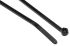 Thomas & Betts Cable Ties, Weather Resistant, 186mm x 4.8 mm, Black Nylon, Pk-1000