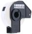 Brother White Black Print Label Roll, 54mm Width, 17mm Height, 400Per Roll Qty