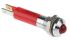 CML Innovative Technologies Red Panel Mount Indicator, 24V, 8mm Mounting Hole Size, Solder Tab Termination, IP67
