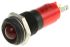 CML Innovative Technologies Red Panel Mount Indicator, 24V, 14mm Mounting Hole Size, Solder Tab Termination, IP67