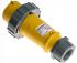 MENNEKES, AM-TOP IP67 Yellow Cable Mount 3P Industrial Power Plug, Rated At 16A, 110 V
