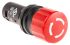 ABB 1SFA Series Red Emergency Stop Push Button, 1NO + 1NC, 22.5mm Cutout, Panel Mount, IP66, IP67, IP69K
