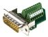 Phoenix Contact D-Sub konnektor, stik, 15-Polet, VS-15-ST-DSUB/16-MPT-0.5 Serien, Lige, Tavle montering, Skrueterminal