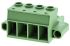 菲尼克斯电气 10.16mm间距4p插拔式接线端子 插头, PC 16/ 4-STF-10.16系列, 1 kV, 螺钉拧紧, 绿色