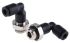 Legris LF3000 Series Elbow Threaded Adaptor, G 1/8 Male to Push In 4 mm, Threaded-to-Tube Connection Style