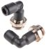 Legris LF3000 Series Elbow Threaded Adaptor, G 1/4 Male to Push In 6 mm, Threaded-to-Tube Connection Style