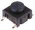 IP67 Black Button Tactile Switch, SPST 50 mA @ 24 V dc 2.9mm PCB