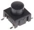 Black Button Tactile Switch, Single Pole Single Throw (SPST) 50 mA @ 24 V dc 4.4mm