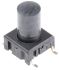 Black Button Tactile Switch, Single Pole Single Throw (SPST) 50 mA @ 24 V dc 9.9mm