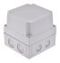Fibox Grey Polycarbonate Enclosure, IP66, IP67, Grey Lid, 130 x 130 x 125mm