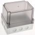 Fibox Grey Polycarbonate Enclosure, IP66, IP67, Clear Lid, 180 x 130 x 150mm