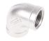 RS PRO Stainless Steel Pipe Fitting, 90° Elbow, Female G 3/8in x Female G 3/8in