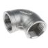 RS PRO Stainless Steel Pipe Fitting, 90° Circular Elbow, Female G 3/4in x Female G 3/4in