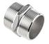 RS PRO Stainless Steel Pipe Fitting Hexagon Hexagon Nipple, Male R 1-1/2in x Male R 1-1/2in