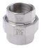 RS PRO Stainless Steel Pipe Fitting, Straight Decagon Union, Female G 1-1/4in x Female G 1-1/4in