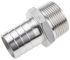 RS PRO Stainless Steel Pipe Fitting, Straight Hexagon Hose Nipple, Male R 1-1/4in x Male