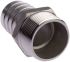 RS PRO Stainless Steel Pipe Fitting, Straight Hexagon Hose Nipple, Male R 1-1/2in x Male
