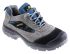 Delta Plus X-Large Industry Safety Shoes - UK 9, PUR Toe Cap, Blue/Grey