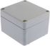 Fibox Euronord II Series Grey Polyester Enclosure, IP66, IP67, Grey Lid, 80 x 75 x 55mm