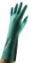 Polyco Healthline Green Nitrile Chemical Resistant Work Gloves, Size 7, Small, Nitrile Coating