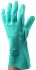Polyco Healthline Green Nitrile Chemical Resistant Work Gloves, Size 10, Large, Nitrile Coating
